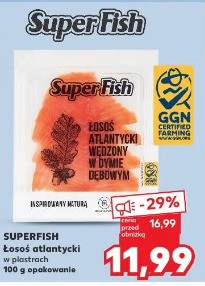 Superfish Łosoś atlantycki wędzony w dymie dębowym
