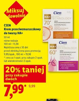 Cien Krem przeciwzmarszczkowy do twarzy HA+