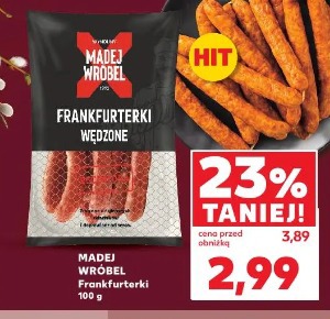 Madej Wróbel Frankfurterki wędzone