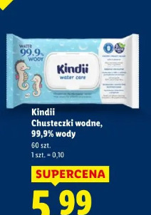 Kindii Chusteczki wodne, 99,9% wody