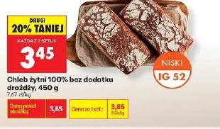 Chleb żytni 100% bez dodatku drożdży