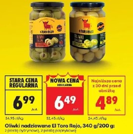 Oliwki nadziewane El Toro Rojo z pastą cytrynową, z pastą paprykową