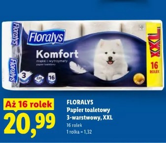 Florays Komfort Papier toaletowy 3-warstwowy, XXL