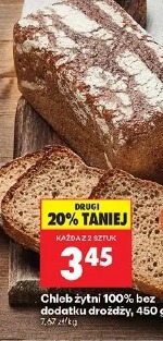 Chleb żytni 100% bez dodatku drożdży