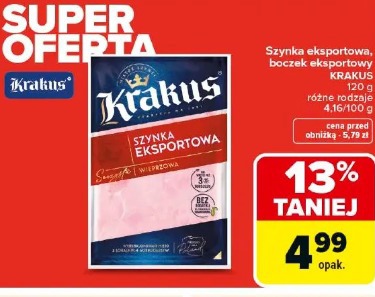 Szynka eksportowa, boczek eksportowy Krakus