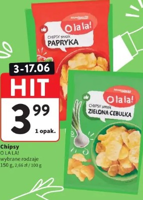 Chipsy O LA LA! smak zielona cebulka