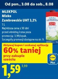 Mlekpol Mleko Zambrowskie UHT 3,2%
