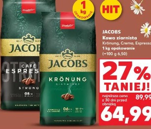 Jacobs Kawa ziarnista Krönung, Crema, Espresso