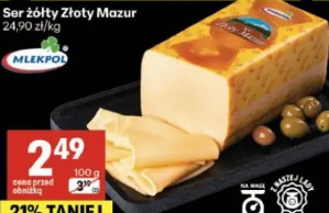 Ser żółty Złoty Mazur Mlekpol