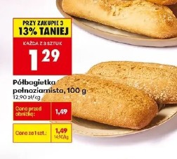 Półbagietka pełnoziarnista