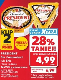 Président Ser Camembert lub Brie