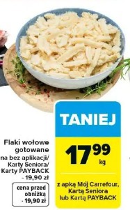 Flaki wołowe gotowane