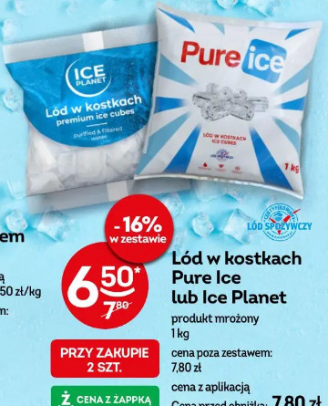Lód w kostkach Pure Ice lub Ice Planet