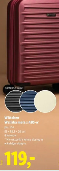 Wittchen walizka mała z ABS-u