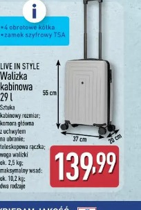 Live In Style Walizka kabinowa 29 l