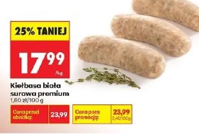 Kiełbasa biała surowa premium