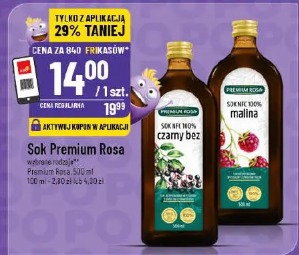 Sok Premium Rosa czarny bez, malina