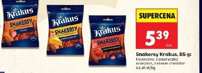 Snakery Krakus klasyczne, z papryczką scorpion, z serem cheddar