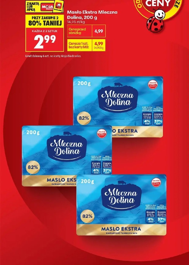 Masło Ekstra Mleczna Dolina