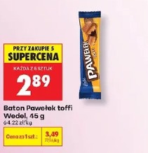 Baton Pawotłok toffi Wedel