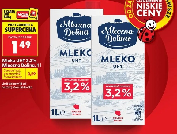 Mleko UHT 3,2% Mleczna Dolina