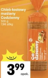 Chleb tostowy maślany Codzienny