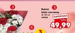 Bukiet biało-czerwony