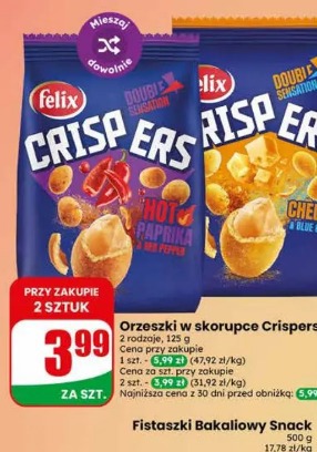 Orzeszki w skorupce Crispers Felix