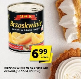 Brzoskwinie w syropie MK