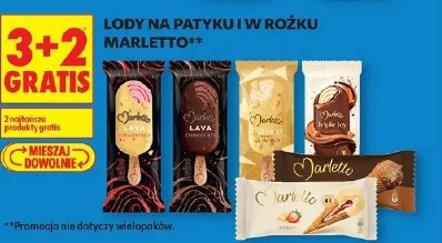 Lody na patyku i w rożku Marletto