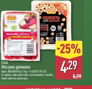 STAN Warzywa gotowane