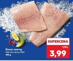 Dorsz czarny filet bez skóry MSC
