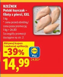 Rzeźnik Polski kurczak – filety z piersi, XXL