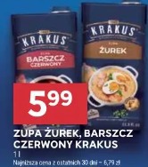 Zupa żurek, barszcz czerwony Krakus