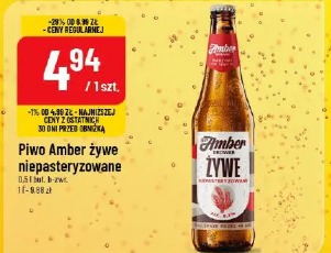 Piwo Amber żywe niepasteryzowane