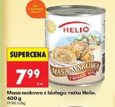 Masa makowa z białego maku Helio