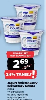 Jogurt śmietankowy bez laktozy Maluta