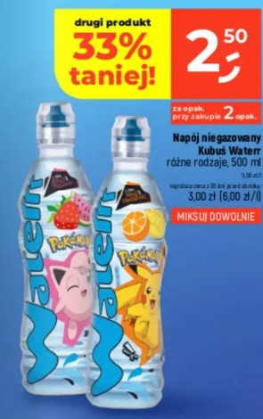 Napój niegazowany Kubuś Waterr