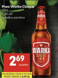 Piwo Warka Classic