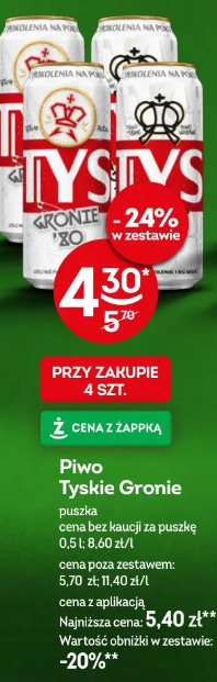 Tyskie Gronie piwo