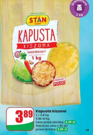 Kapusta kiszona Stan