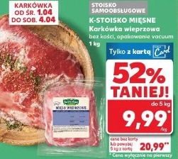Karkówka wieprzowa bez kości, opakowanie vacuum