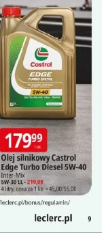 Olej silnikowy Castrol Edge Turbo Diesel 5W-40 Inter-Mix