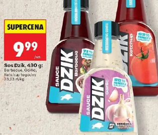 Dzik sos Barbecue, Garlic, Ketchup łagodny