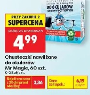 Chusteczki nawilżane do okularów Mr Magic