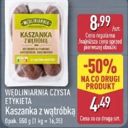 Wędlinarnia czysta etykieta Kaszanka z wątróbką