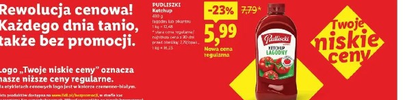 Pudliszki Ketchup łagodny lub pikantny
