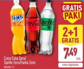 Coca-cola Zero/ Sprite Zero/ Fanta Zero