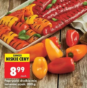 Papryczki słodkie mix kolorów