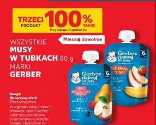 Wszystkie musy w tubkach marki Gerber